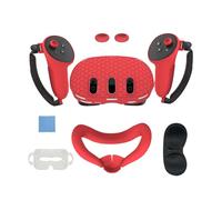 CENPEK 12 Pcs VR Silicone Case, Silicone Cover Set Controller Grip Covers, Face Cover, VR Shell Cover for Meta-Quest 3/Oculus