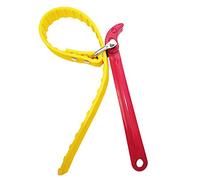 CENPEK 165mm Capacity Multi-Purpose Belt Strap Wrench 430mm Length Adjustable Strap Steel Handle Yellow