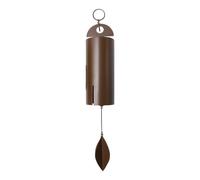 CENPEK 16in Retro Wind Chimes For Outdoor Deep Tone Serenity Bell Wind Chimes Heroic Windbell To Remember Loved Ones Who Have Died(Dark Brown)