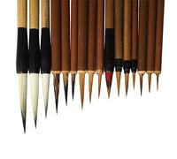 CENPEK 16Pcs-set Excellent Chinese Calligraphy Brush Kanji Japanese Sumi Drawing Brush