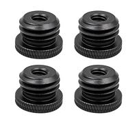 CENPEK 2 Pack 1/4 Female Thread to 5/8-11 Male Thread Screws Reducer Adapter for Tripod Laser Pole and Microphone Stand