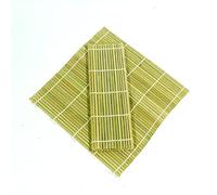 CENPEK 2 Pack Bamboo Sushi Mat Sushi Roller Bamboo Sushi Rolling Mat Maker 9.5 inch Square