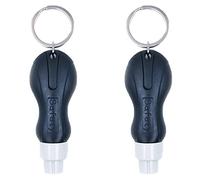 CENPEK 2 Pack Car Window Breaker, Portable Key Ring Key Ring Breaker Car Multi-Function Tool, 2 in 1 Cutter and Window Breaker Hammer for Land and Underwater