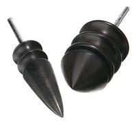 CENPEK 2 Pack Pointed Tip Leather Burnisher, Leather Edge Rotary Slicker Tool, Burnisher Wheel Leathercraft Supplies