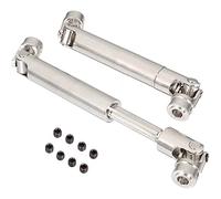 CENPEK 2 Pack Universal Stainless Steel Centre Drive Shaft Dogbone 110mm-155mm Upgrade Fit for Tamiay RC4WD D90 SCX10 SCX0016 Off-Road RC Crawlers Car