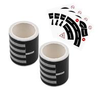 CENPEK 2 Roll Straight Road Tape with 2 Sheet Curve Road Sticker for Art DIY Crafts Bullet Journals Planner Scrapbooking Packaging Model Cities Model Cars