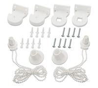CENPEK 2 Set 25mm Roller Blind Fittings Plastic Brackets Beaded Chain Rolling Blind Replacement Repair Kit