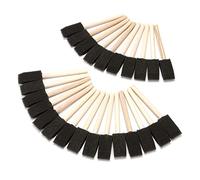 CENPEK 20 Pack Foam Paint Brushes - Wood Handle Sponge Paint Brush Set - Painting Tool for Acrylics, Oils, Stains and Watercolours - Arts and Craft Supplies