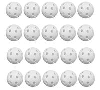 CENPEK 20 Pack Practice Golf Balls, Plastic Airflow Hollow Golf Balls for Driving Range Swing Training Lightweight Training Golf Balls Indoor Outdoor Use