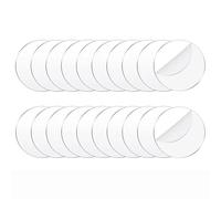 CENPEK 20 Pieces Acrylic Round Keychain Blanks Clear Acrylic Circles Disc with Hole for Keychain, Craft and DIY Project 75 * 2mm