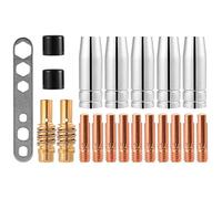CENPEK 20Pcs Nozzles Contact Tips Holders MIG Welder Consumable Accessory Fit 15AK MB15 MIG MAG Co2 Welding Torch