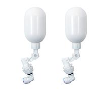 CENPEK 2Pcs Float Ball Valve Shut Off for Automatic Water Bowl Tank Mount with Adjustable Arm for Ponds Livestock Water Trough Aquariums Aquaculture Hydroponics