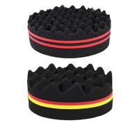 CENPEK 2pcs Magic Curl Sponge Twist Sponge Double-Sided Hair Brush Sponge Hair Sponge Twist Curl Sponge Magic Hair Braider Dreadlock Coils Curl Brush