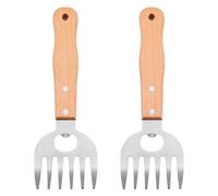 CENPEK 2PCS Meat Shredding Claws Stainless Steel BBQ Shredder Bear Claws Meat Handler Forks for Crushing Pulled Pork Chicken Beef etc