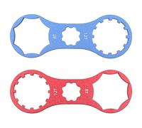 CENPEK 2PCS Mountain Bike Fork Shoulder Cap Wrench Compatible with Suntop XCM/XCR/XCT/RST - Red + Blue