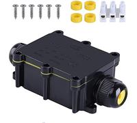 CENPEK 2Pcs Waterproof Outdoor External 2 Way Electrical Junction Box Underground Cable Line Wires Power Cord Connector Protection