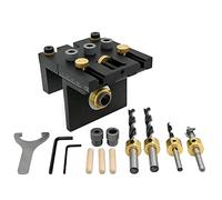CENPEK 3-in-1 High Precision Jig Dowel Cam Jig Kit Wood Hole Drilling Guide Woodworking Position for DIY Wood working Furniture Repair or Handyman