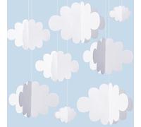 CENPEK 3D Cloud Decor Set Hanging Clouds for Ceiling Artificial Clouds Props Imitation Wall Decor Ceiling Party Nursery Room Art Wedding