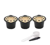 CENPEK 3PCS/Set Reusable Refillable N-e-spresso Coffee Capsule with Plastic Spoon Filter Pod and Brush 20ml Filters Kitchen Dining Bar