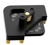 CENPEK 4-in-1 Aluminium Alloy Radius Jig Router Templates R15 R20 R25 R30, Half Round Corner Radius Quick-jig Router Table Template