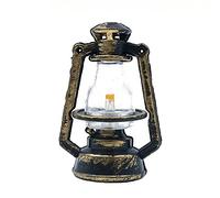 CENPEK 4 Pack 1:12 Scale Dollhouse Kerosene Lamp Miniature Lantern Light for Room Plants Pot Garden Decor