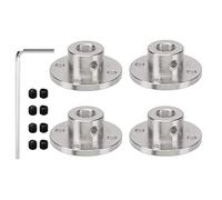 CENPEK 4Pcs 8mm Flange Coupling Connector Rigid Guide Model Coupler Accessory Shaft Axis Fittings for DIY RC Model Motors