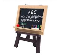 CENPEK 4Pcs Dollhouse Decoration Accessories Miniature Wooden Easel Miniature Chalkboard Miniature Art Supplies for Doll 1:12 Miniatures Play Set