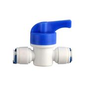 CENPEK 5 Pack 6.5 * 6.5mm Tube Ball Valve Quick Connect Shut Off for RO Water Purifiers Filters Reverse Osmosis