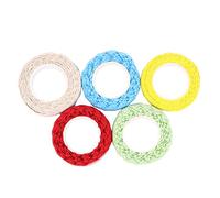 CENPEK 5 Rolls DIY Self Adhesive Lace Washi Tape Trim Ribbon Cotton Fabric Tape Decor Craft Mixed #1