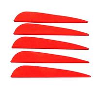 CENPEK 60Pcs Arrow Feather 3 Inches DIY Arrow Fletching Feather Accessory Red