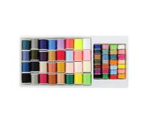 CENPEK 60pcs Colors Mini Sewing Thread Spools and Bobbins for Sewing Machine, Hand Sewing