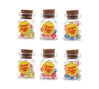 CENPEK 6Pcs 1:12 Scale Dollhouse Storage Jar with Lollipop Wooden Lid Mini Accessory Stylish Handmade Accessories