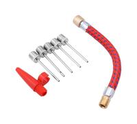 CENPEK 7 Piece Pump Adaptor Set Kit Needles Bicycle Mountain Bike Airbed Ball Football Rugby Hand Speed Air Inflation Needle Valve Accessories