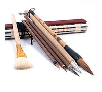 CENPEK 7Pcs-set Excellent Chinese Calligraphy Brush Kanji Japanese Sumi Drawing Brush