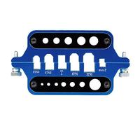 CENPEK Aluminum Welding Soldering Insulate Station Jig RC Tools for XT60 XT90 Denas T Banana Plug Connector-Blue