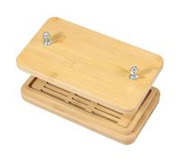 CENPEK Bamboo Tofu Press Set - Eco Friendly Wood Tofu Kit, With Strainer & Drainer Drip Tray