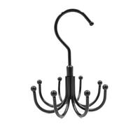 CENPEK Belt Hanger,Rotatable Tie Organizer,Wardrobe Organizer with 8 Hooks,Closet Scarf Holder and Belt Rack for Hats/Towels/Bags/Underwear