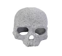 CENPEK Fish Tank Decoration Accessories - Ceramic Aquarium Rock Caves with Skull Design, Hideout Tunnels for Fighting Fish, Shrimp, and Cichlids, Ideal for Masking and Breeding