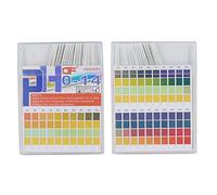 CENPEK Health Universal pH Test Strips 0-14 Wide Range & Four Pad for Acid Alkaline pH Testing (100 Strips) Better Than Litmus Paper + pH Guide
