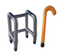 CENPEK Inflatable Walking Aid Inflatable Walking Stick Pensioner Costume Funny Gift for Fancy Dress or Birthday Party