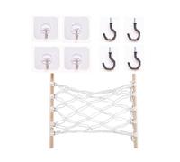CENPEK Macrame Fruit Hammock Under Cabinet Veggie Banana Hammock Hanging Fruit Basket Saves Counter Space at Kitchen Boat