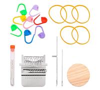 CENPEK Mini Darning Loom Small Knitting Machine Set for Beginners Quickly Knitting Jeans Socks DIY Weaving Arts