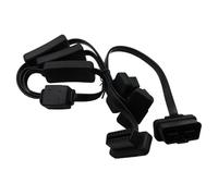 CENPEK OBDII 1 to 3 Ultra Low Profile 16 Pin Male to Female Y Splitter Cord Diagnostic Extension Cable with Individually Power Switch 60cm