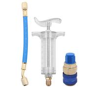 CENPEK Oil Injector Tool 30ml Air Conditioning Injector Tool with 1/4 Inch Connector Blue Dye Oil Injector Auto Air Conditioning Adapter