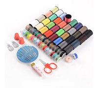 CENPEK Portable Mini Sewing Kit Sewing Machine Thread (64 Rolls) + Ruler + Needle Home Travel Clothing Fixes with Case DIY Sewing Supplies Sewing Accessories