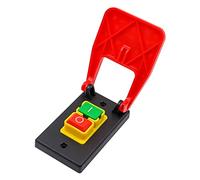 CENPEK Red Cover Emergency Stop Push Button Switch 16A Power-Off Undervoltage Electromagnetic Start Switch