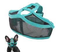 CENPEK Short Snout Dog Muzzle Adjustable Dog Muzzle for Short Snout Breeds - Breathable Mesh Muzzle for French Bulldogs, Anti-Biting, Anti-Bark, Anti-Licking - Comfortable and Secure