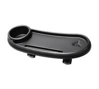 CENPEK Stroller Snack Tray with Cup Holder,3 in 1 Universal Pram Food Tray, Reusable Pushchair Cup Holder Multifunction Pram Cup Holder with Snack Tray for Pushchair (Black)