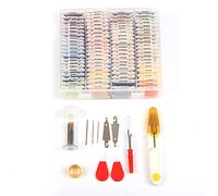 CENPEK Threads with 80 Bobbins, Cotton Embroidery Floss Cross Stitch Threads, Rainbow Color Crafts Floss Tapestry Thread, Friendship Bracelets Floss with Storage Box and Mark Bobbins for DIY