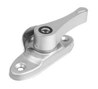 CENPEK Traditional Polished Chrome Sash Window Lock, Catch Latch Fastener With Fixing Screws For Wood Aluminium UPVC Vinyl Frames,2 Pack Crescent Window Lock,Silver